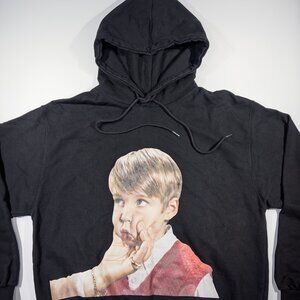 Acme De La Vie ADLV Men's Hoodie Baby Face Boy Black - Size 1 Large
